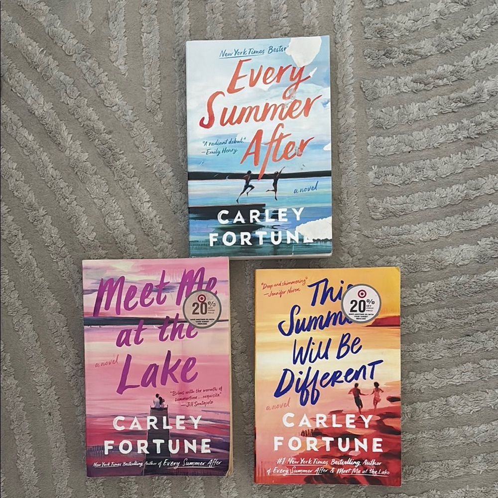 Carley Fortune Book Set - Colorful Covers